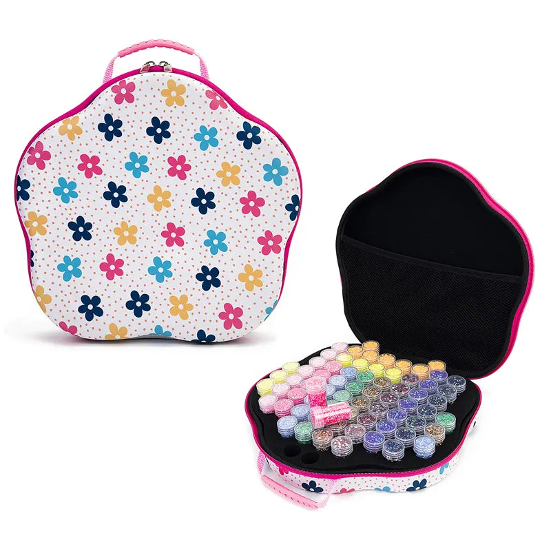 Koffer stervormig Bloemen 70 potjes