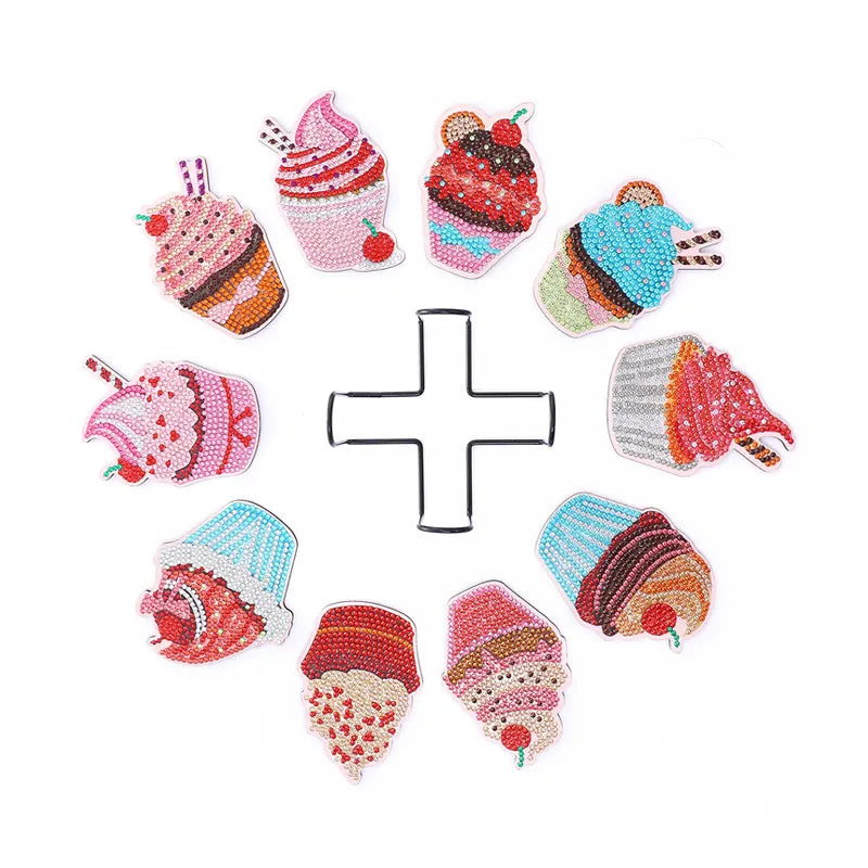 Onderzetters Cupcakes 10 stuks