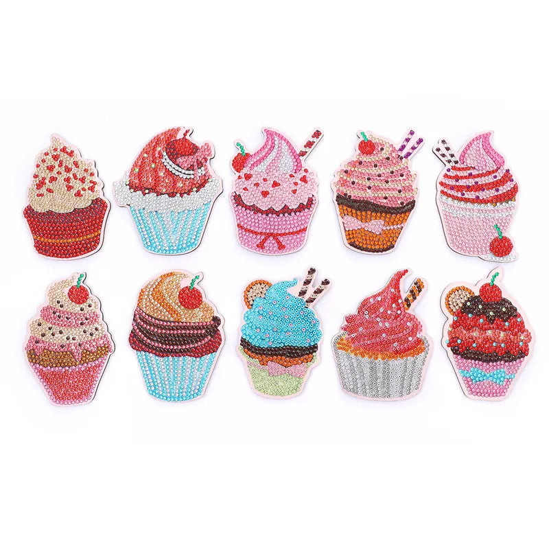 Onderzetters Cupcakes 10 stuks