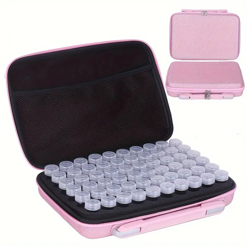 Koffer Glitter Roze - 60 potjes