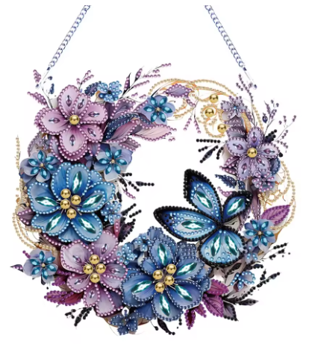 Hanger Bloemenkrans met vlinder