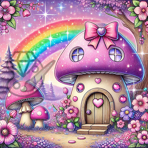 The Rainbow Mushroom House