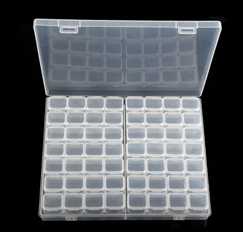 Opslagbox met 56 bakjes