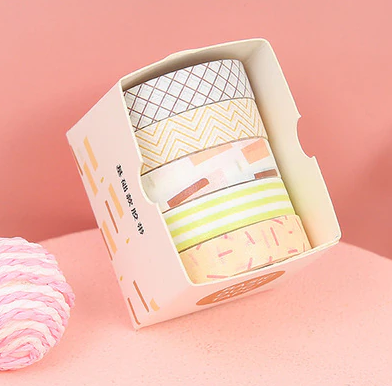 Washi Tape small, 5 stuks