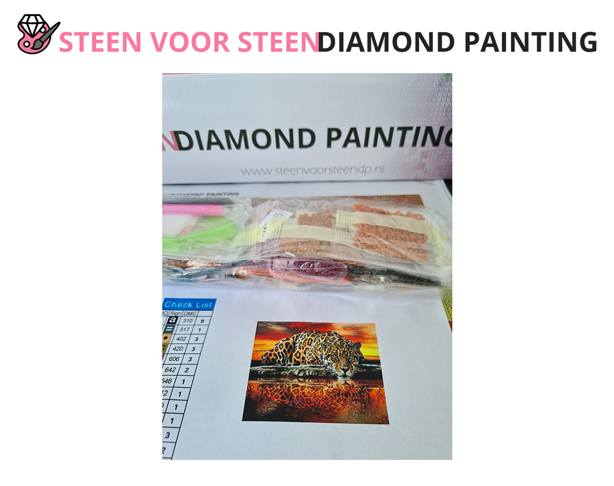 Luipaard zonsondergang