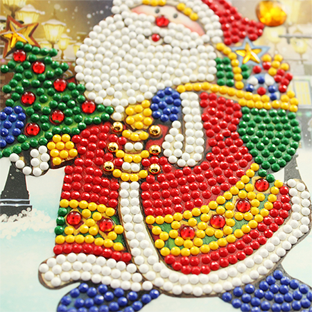 Kerstkaart Kerstman straat