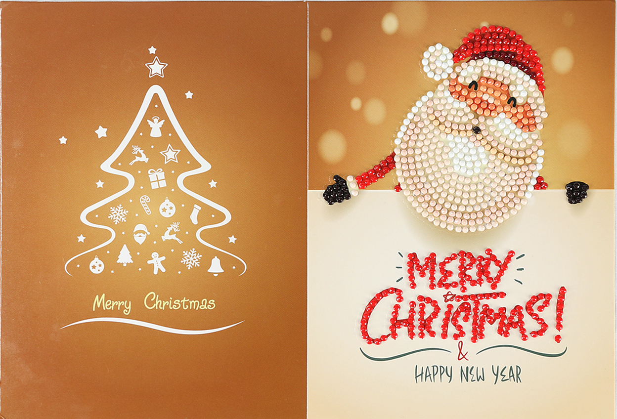 Kerstkaart Kerstman Kiekeboe