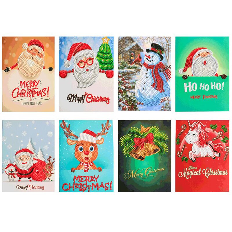 Kerstkaarten set B, 8 stuks