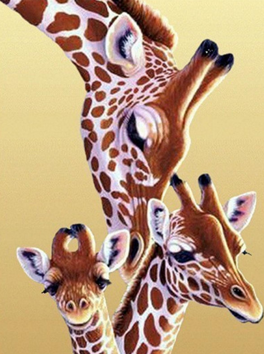 Giraf met kleintjes