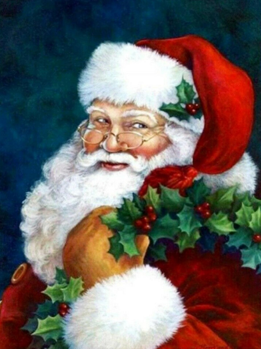 Kerstman met Hulst