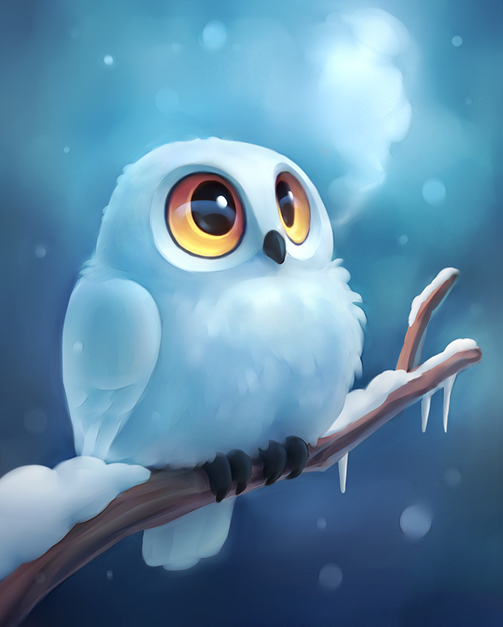 Cartoon Sneeuwuil