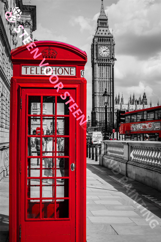 Londen Big Ben Telefooncel