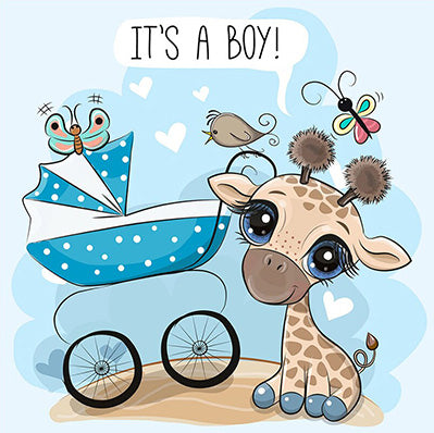 Geboorte Baby jongen Giraffe