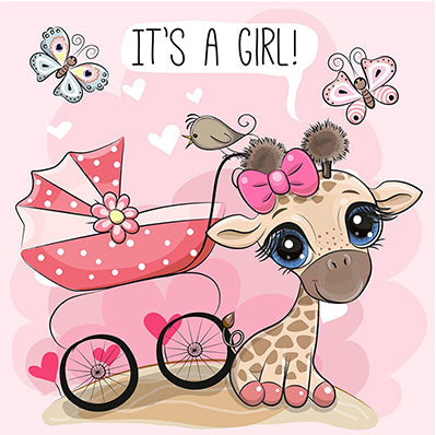 Geboorte Baby meisje Giraffe