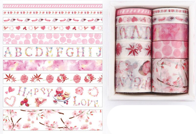 Washi Tape Patroon 10 stuks