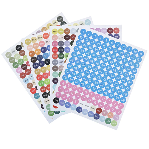 Set DMC gekleurde stickers