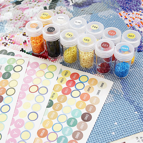 Set DMC gekleurde stickers