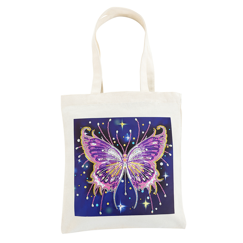 Diamond Painting Canvas Tas Wit